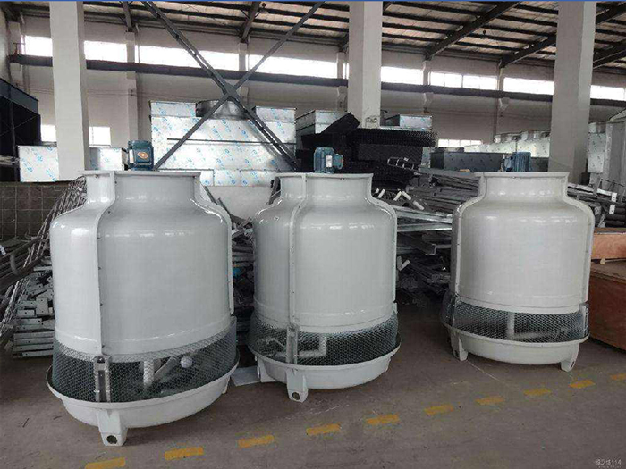 Frp round cooling towers are maked in our factory