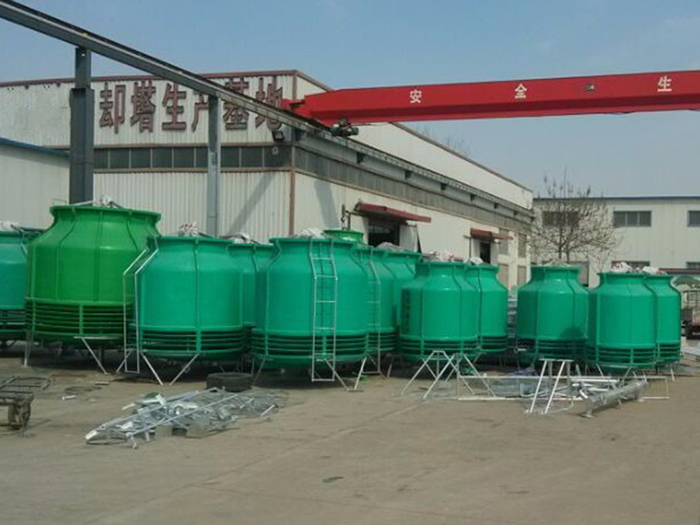 FRP round cooling tower are in our factory